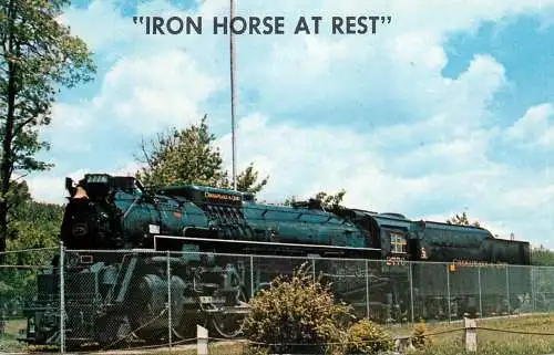 Railway transport train locomotive Iron horse at rest
