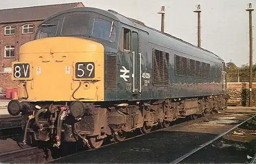 Railway transport train locomotive Horton road depot Gloucester 1975