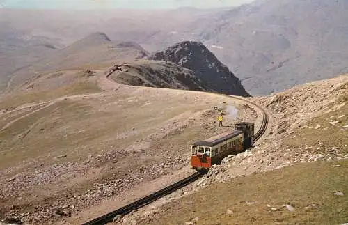 Railway transport train locomotive tram Snowdon mountain railway