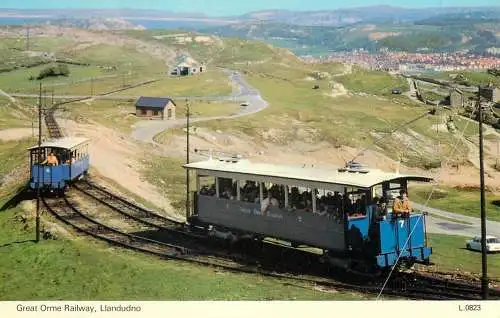 Railway transport train locomotive Great Orme railway Llandudno