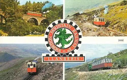Railway transport train Llanberis mountain railway