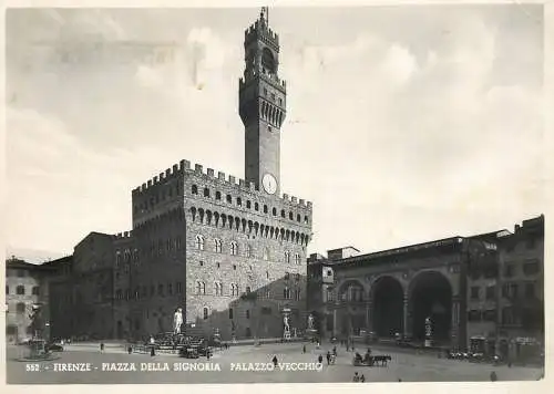 Italy Firenze Piazza della Signoria Palazzo Vecchio