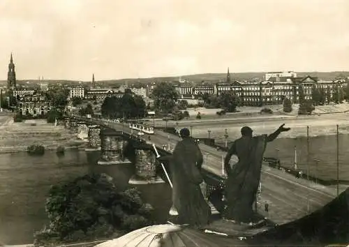 Germany Dresden Dimitroff Bridge tramway