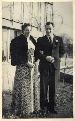 Social history real photo couple 1951 picture
