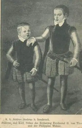 Andreas und Karl sohne des Erzerzog Ferdinand II
