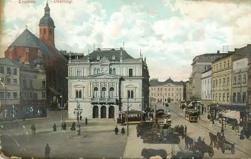 Troppau Opava Czech R. Oberring tramways 1907