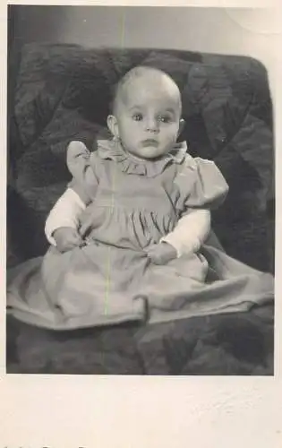 Real photo cute little baby 1950 picture