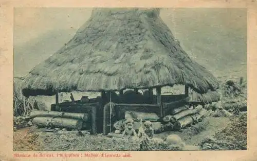 Missions de Scheut Philippines maison d`Igorotte aise