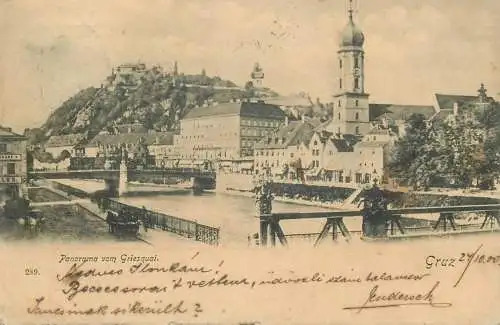 Graz 1900 Keszthely cancel
