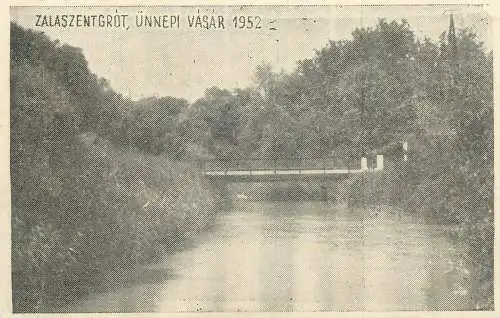 Hungary Zalaszentgrot unnepi vasar 1952