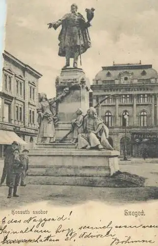 Szeged Kossuth szobor Hungary 1904