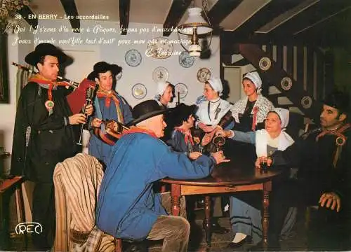 Folklore de France traditions costumes En Berry les accordailles
