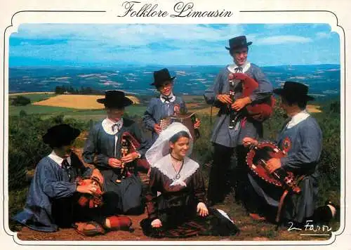 Folklore de France traditions costumes Mount Gargan la Croisille sur Briance