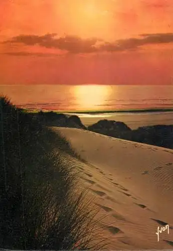 World sunset crepuscule coucher du soleil Somme Fort Mahon 1978