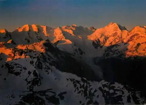 World sunset crepuscule coucher du soleil mountain Berninagruppe im Morgenlicht