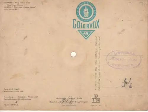 Vinyl record postcard special format Kecskemet Arany Homok Szallo
