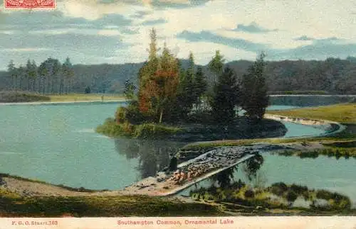 England Southampton Common - ornamental lake