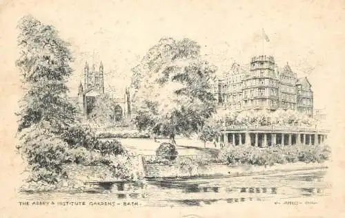 England Bath The Abbey Institute Gardens