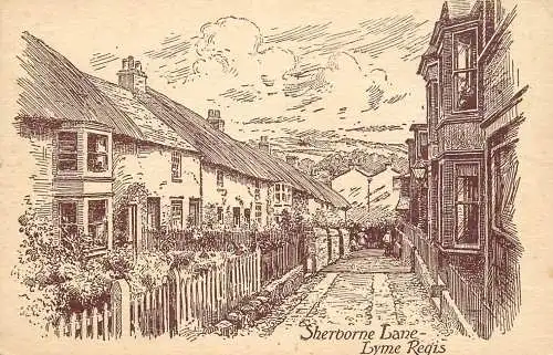 England Lyme Regis Sherborne Lane