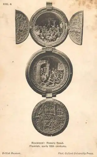 Boxwood Rosary Bead Flemish early 16th century