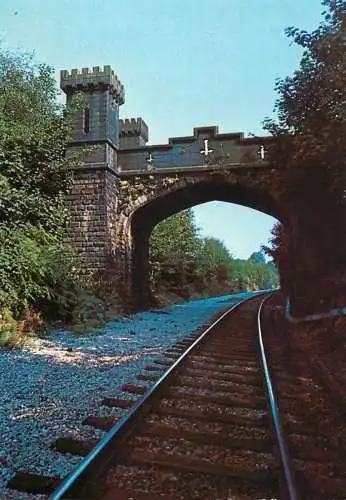 British Railway Bolton-Blackburn rail 1848 as it passes Turton Tower