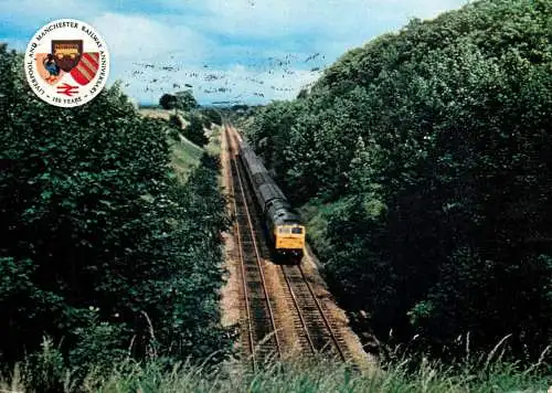 England Liverpool & Manchester Railway "Rocket 150" Class 47 train in Kenyon Cutting heading for Liverpool