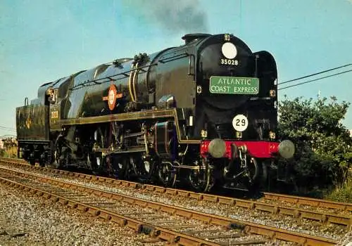 England Southern Railway Bulfeid Pacific "Clan Line. Preserved locomotive photographed at Shildon