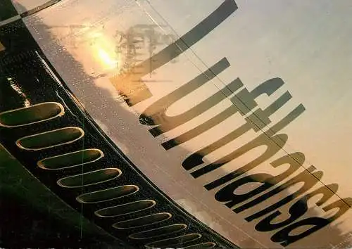 Lufthansa airplane detail view image