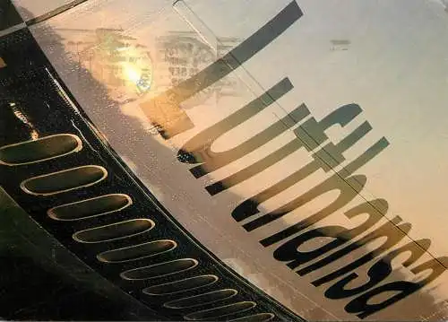 Lufthansa airplane detail view