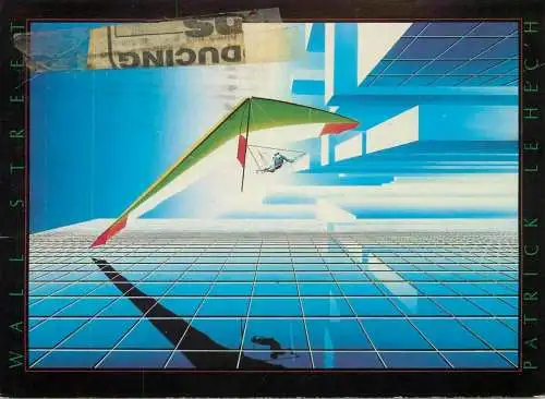 Hang-Gliding Wall Street Patrick Le Hec'h illustration