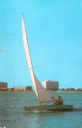 Romania Mamaia sailing on Siut-Ghiol lake