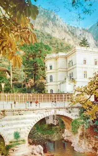 Romania Baile Herculane pod peste Cerna