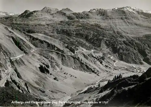 Austria Arlberg und Flexenstrasse geg Ferwallgruppe picturesque mountain view panorama