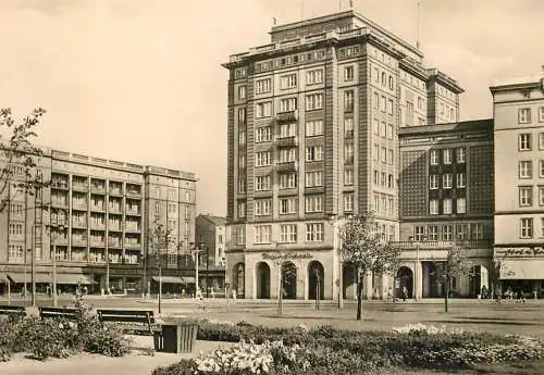 Germany Magdeburg Wilhelm-Pieck-Allee Blick zur Weinarkade