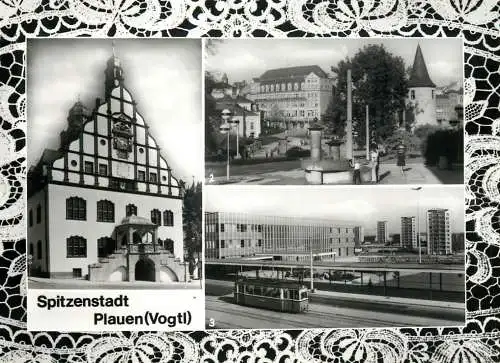 Germany Spitzenstadt Plauen Vogtland tramway multi view