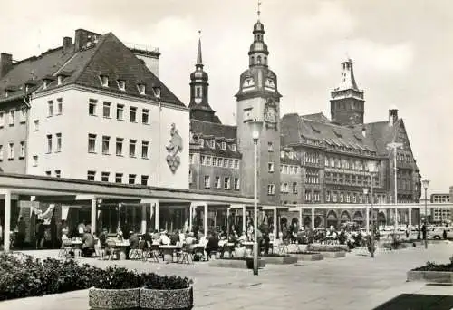 Germany Karl-Marx-Stadt Chemnitz Blick vom Rosenhof zum Markt