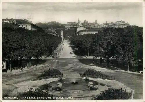 Italy Bergamo Piazzale stazione e viale Roma