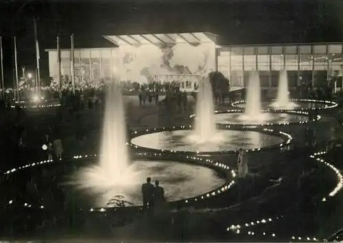 Germany Erfurt international horticulture exhibition nocturnal view