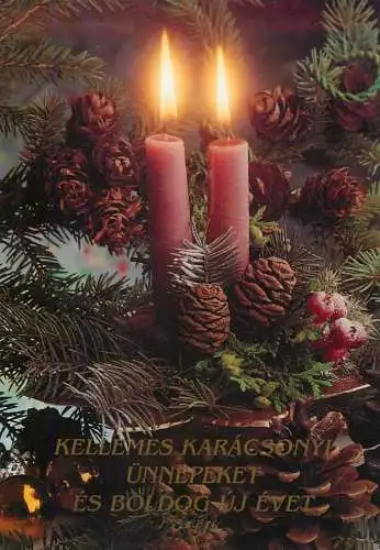 Advertising postcard Christmas New year
