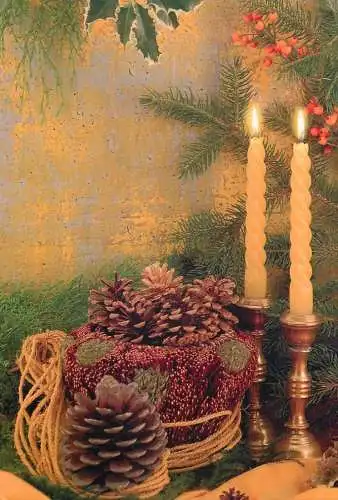 Advertising postcard Christmas New year