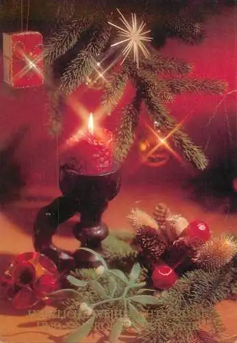 Advertising postcard Christmas New year