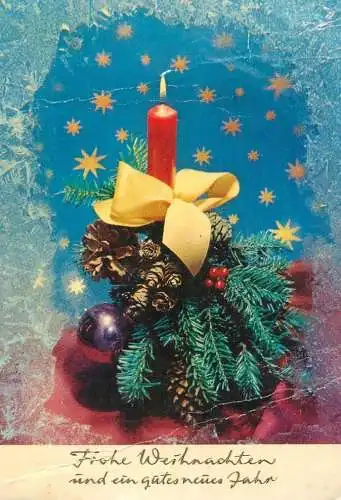 Holiday postcard New years Christmas