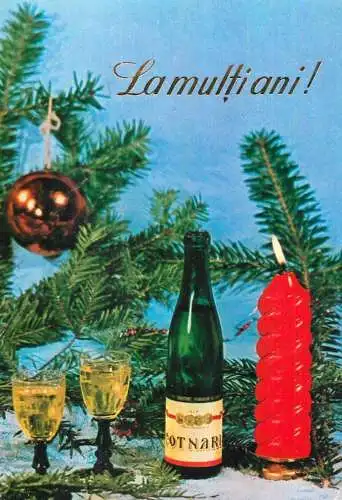 Holiday postcard New years Cotnari