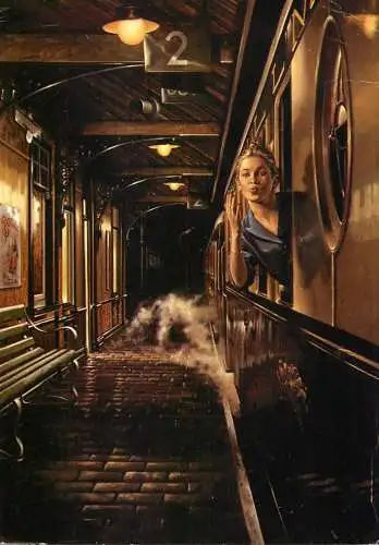 Advertising postcard Beechwood publications 1987 train
