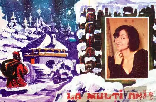 Holiday postcard New Year Romania Marina Voica