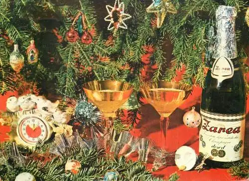 Holiday postcard Romania New Year Zarea