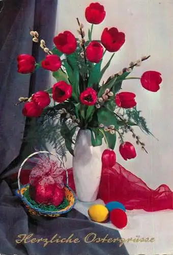 Holiday postcard Easter scene