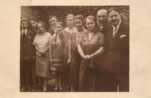 Photo postcard social history family reunion