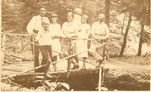Photo postcard social history family outdoors