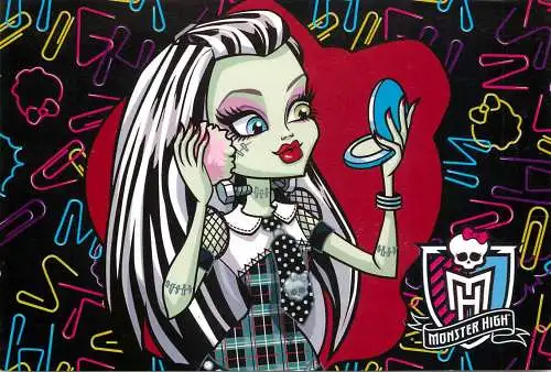 Monster High by Panini 2011 Mattel Inc. card 035 makeup